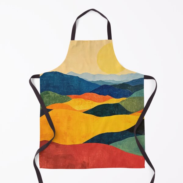 Item preview, Original Paintings by Etel Adnan, Etel Adnan Color Landscape Art designed and sold by OilArtLittle.