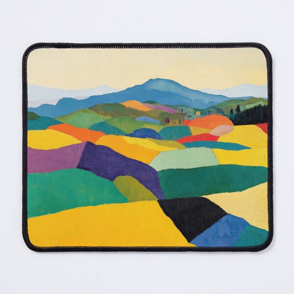 Item preview, Original Paintings by Etel Adnan, Etel Adnan Color Landscape Art designed and sold by OilArtLittle.