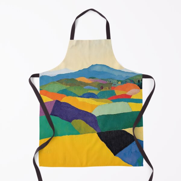 Item preview, Original Paintings by Etel Adnan, Etel Adnan Color Landscape Art designed and sold by OilArtLittle.