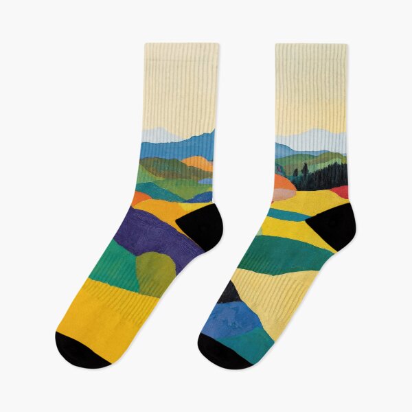 Item preview, Original Paintings by Etel Adnan, Etel Adnan Color Landscape Art designed and sold by OilArtLittle.