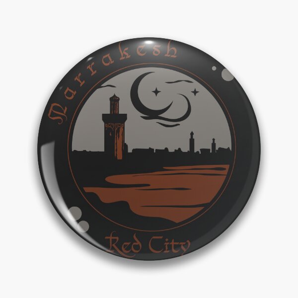Item preview, Marrakesh – Red City Urban Skyline designed and sold by zoliartdesign.
