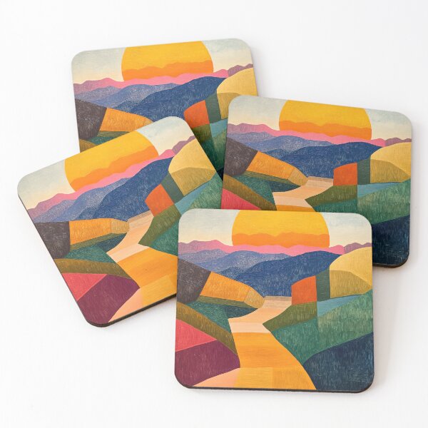 Item preview, Original Paintings by Etel Adnan, Etel Adnan Color Landscape Art designed and sold by OilArtLittle.
