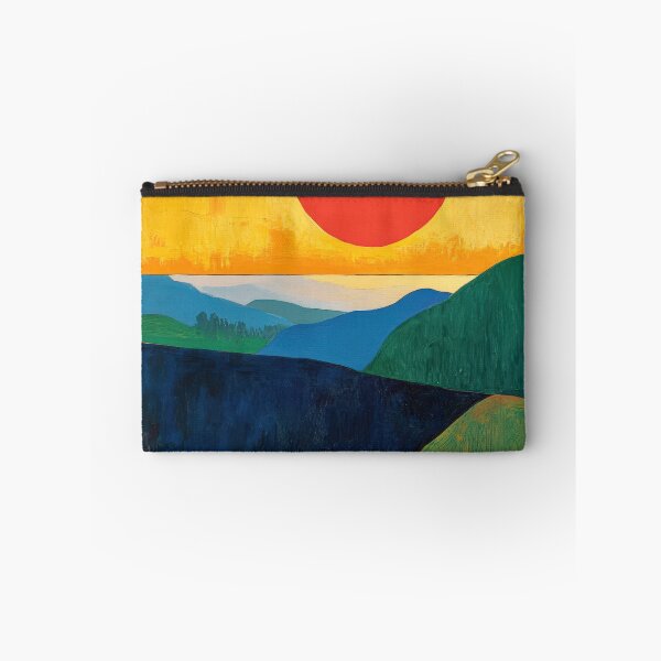 Item preview, Original Paintings by Etel Adnan, Etel Adnan Color Landscape Art designed and sold by OilArtLittle.