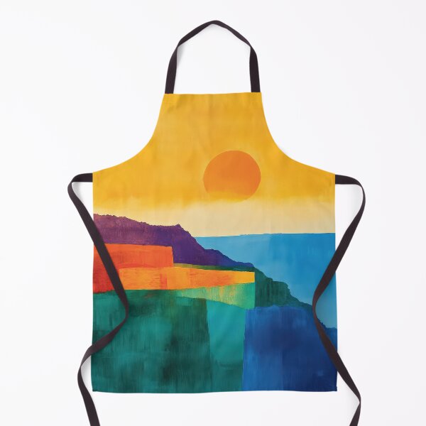 Item preview, Original Paintings by Etel Adnan, Etel Adnan Color Landscape Art designed and sold by OilArtLittle.