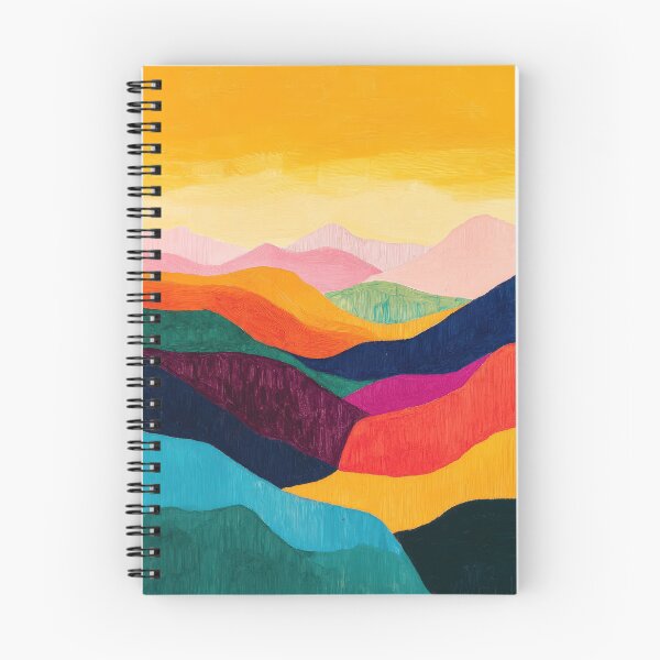 Item preview, Original Paintings by Etel Adnan, Etel Adnan Color Landscape Art designed and sold by OilArtLittle.