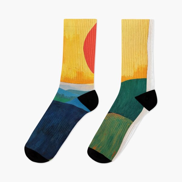 Item preview, Original Paintings by Etel Adnan, Etel Adnan Color Landscape Art designed and sold by OilArtLittle.