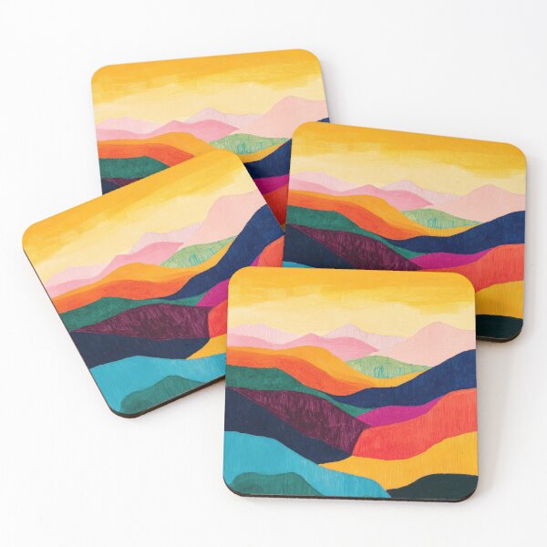 Item preview, Original Paintings by Etel Adnan, Etel Adnan Color Landscape Art designed and sold by OilArtLittle.