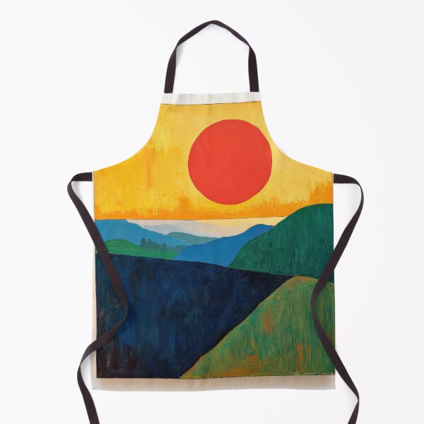Item preview, Original Paintings by Etel Adnan, Etel Adnan Color Landscape Art designed and sold by OilArtLittle.