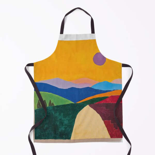 Item preview, Original Paintings by Etel Adnan, Etel Adnan Color Landscape Art designed and sold by OilArtLittle.