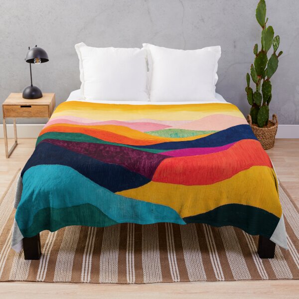 Item preview, Original Paintings by Etel Adnan, Etel Adnan Color Landscape Art designed and sold by OilArtLittle.