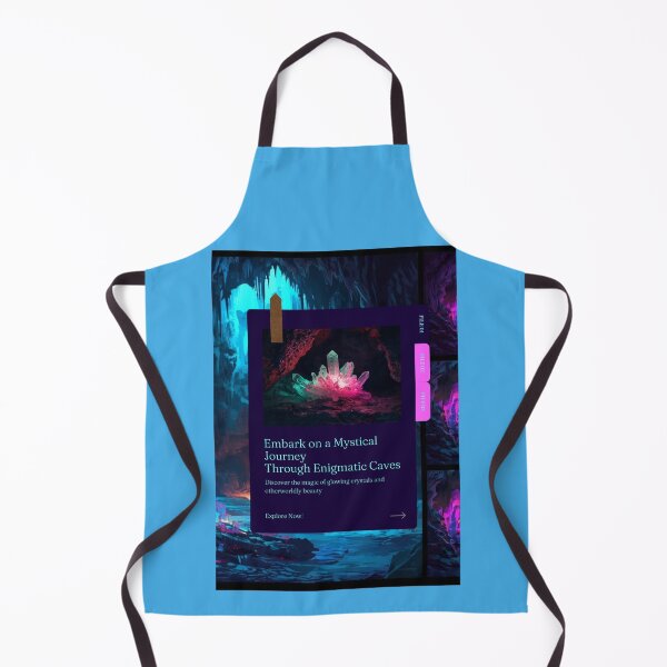Item preview, Neon Crystal Cave – Glowing Bioluminescent Sci‑Fi Fantasy Poster إ designed and sold by Dzblack.