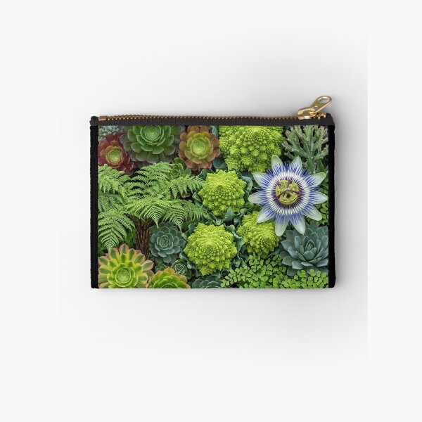 Item preview, Botanical Fractal Tapestry: Succulents, Romanesco & Passionflower designed and sold by Sybille-Yates.