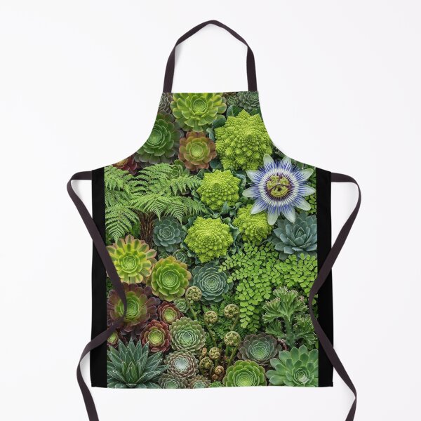 Item preview, Botanical Fractal Tapestry: Succulents, Romanesco & Passionflower designed and sold by Sybille-Yates.