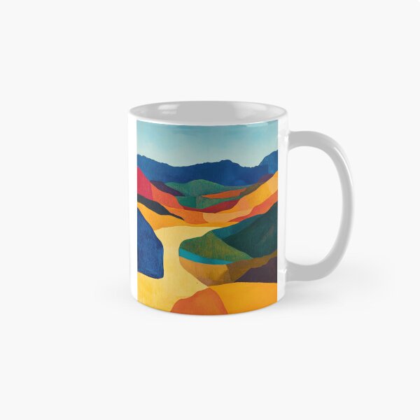 Item preview, Original Paintings by Etel Adnan, Etel Adnan Color Landscape Art designed and sold by OilArtLittle.