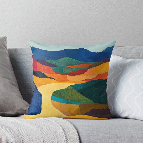 Item preview, Original Paintings by Etel Adnan, Etel Adnan Color Landscape Art designed and sold by OilArtLittle.