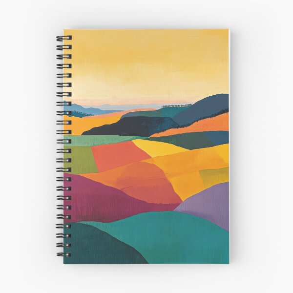 Item preview, Original Paintings by Etel Adnan, Etel Adnan Color Landscape Art designed and sold by OilArtLittle.