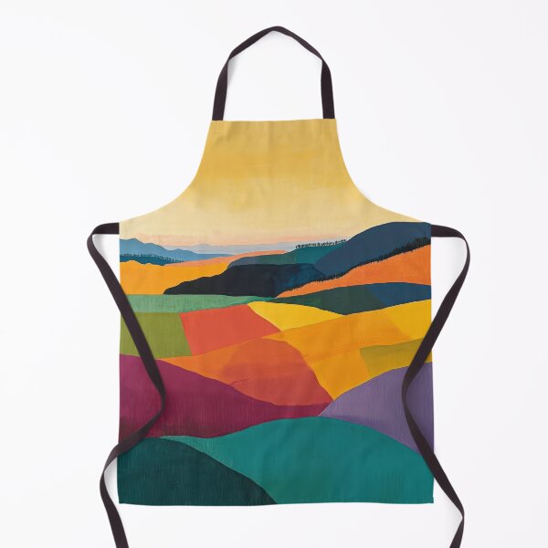Item preview, Original Paintings by Etel Adnan, Etel Adnan Color Landscape Art designed and sold by OilArtLittle.