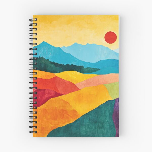 Item preview, Original Paintings by Etel Adnan, Etel Adnan Color Landscape Art designed and sold by OilArtLittle.
