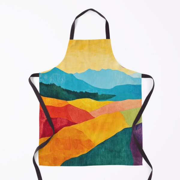 Item preview, Original Paintings by Etel Adnan, Etel Adnan Color Landscape Art designed and sold by OilArtLittle.
