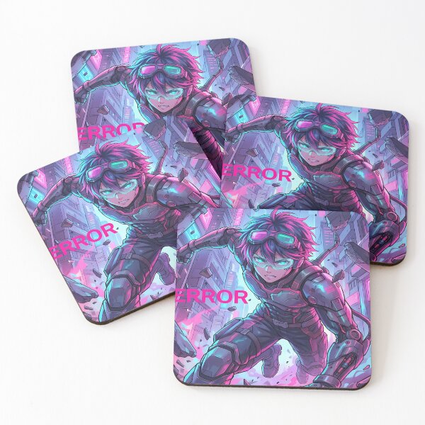 Item preview, Cyberpunk Anime Character in Action designed and sold by ChiqueAvenue.