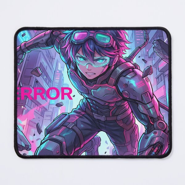 Item preview, Cyberpunk Anime Character in Action designed and sold by ChiqueAvenue.