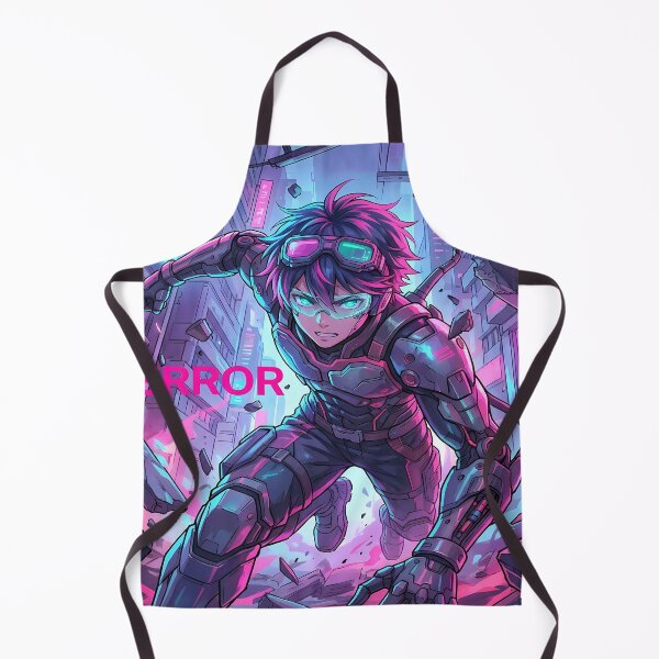 Item preview, Cyberpunk Anime Character in Action designed and sold by ChiqueAvenue.