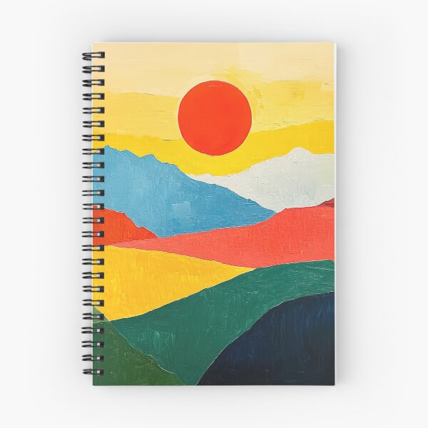 Item preview, Original Paintings by Etel Adnan, Etel Adnan Color Landscape Art designed and sold by OilArtLittle.