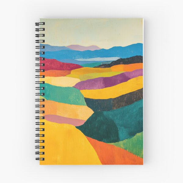 Item preview, Original Paintings by Etel Adnan, Etel Adnan Color Landscape Art designed and sold by OilArtLittle.