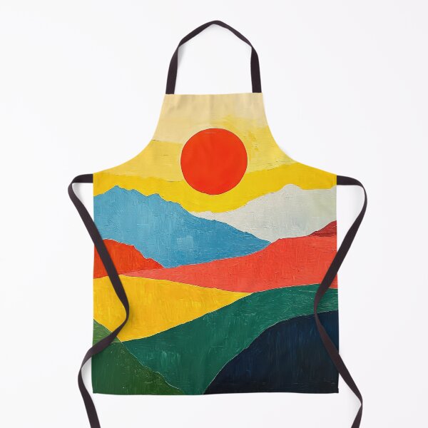 Item preview, Original Paintings by Etel Adnan, Etel Adnan Color Landscape Art designed and sold by OilArtLittle.