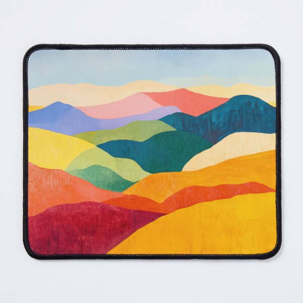 Item preview, Original Paintings by Etel Adnan, Etel Adnan Color Landscape Art designed and sold by OilArtLittle.