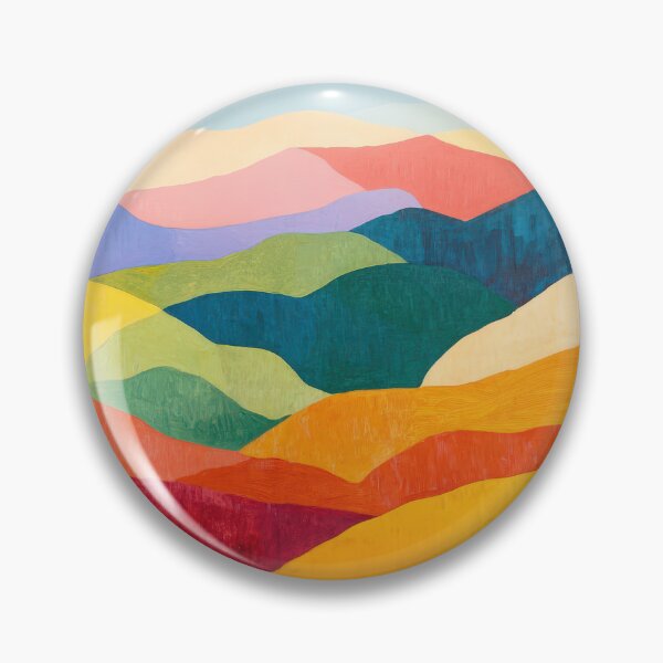 Item preview, Original Paintings by Etel Adnan, Etel Adnan Color Landscape Art designed and sold by OilArtLittle.