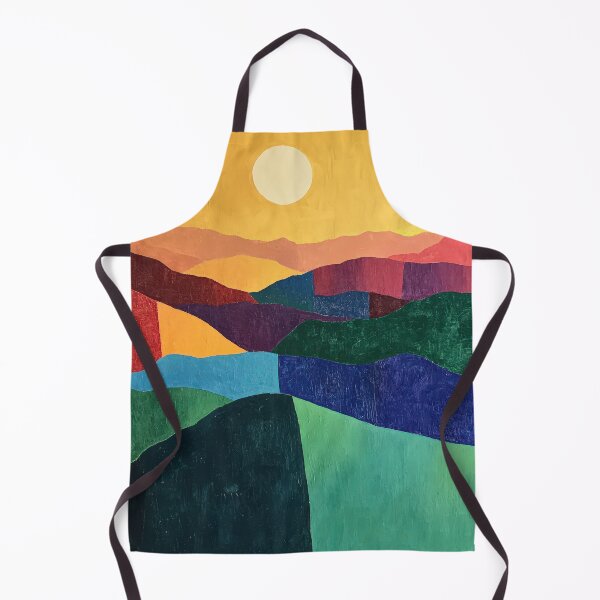 Item preview, Original Paintings by Etel Adnan, Etel Adnan Color Landscape Art designed and sold by OilArtLittle.
