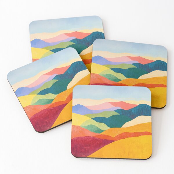 Item preview, Original Paintings by Etel Adnan, Etel Adnan Color Landscape Art designed and sold by OilArtLittle.