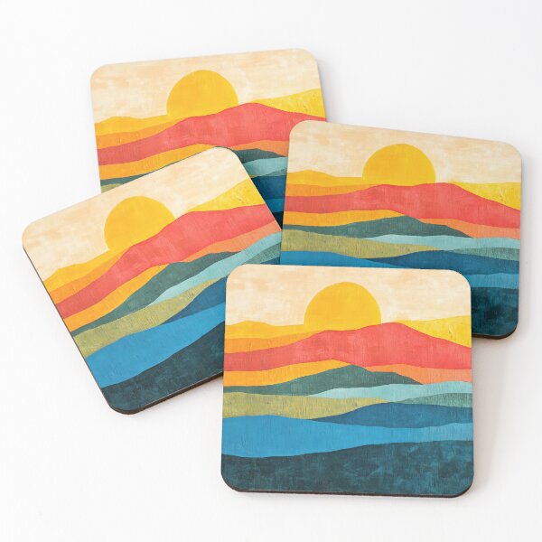 Item preview, Original Paintings by Etel Adnan, Etel Adnan Color Landscape Art designed and sold by OilArtLittle.