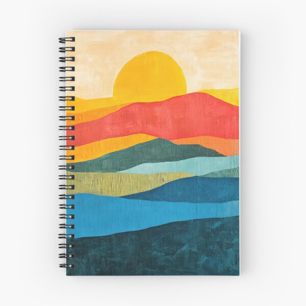 Item preview, Original Paintings by Etel Adnan, Etel Adnan Color Landscape Art designed and sold by OilArtLittle.