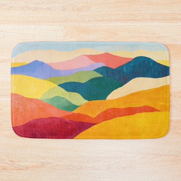 Item preview, Original Paintings by Etel Adnan, Etel Adnan Color Landscape Art designed and sold by OilArtLittle.
