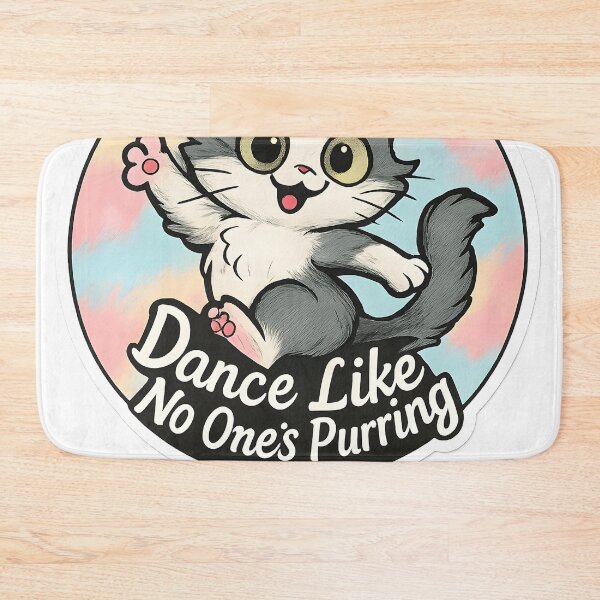 Item preview, Dance Like No One’s Purring – Funny Dancing Cat Design designed and sold by Cat-astrophes.