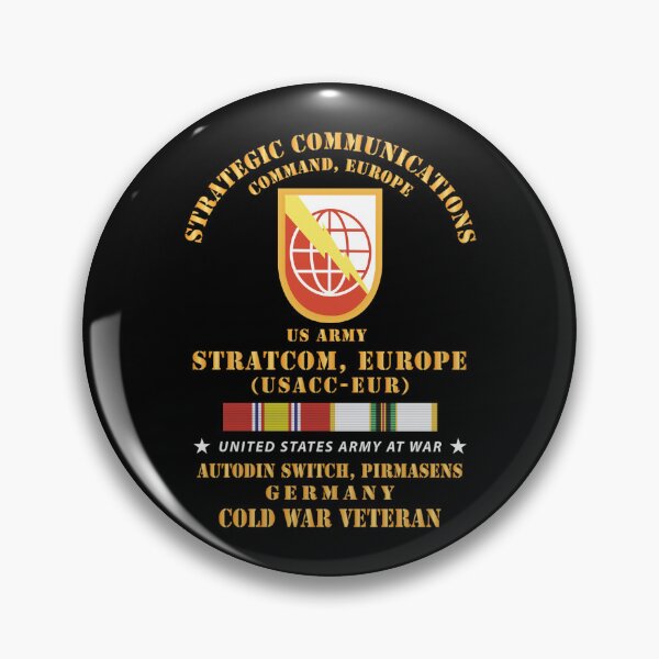 Item preview, Army - SSI, USA STRATCOM, EUR - SSI, Autodin Switch, Pirmasens, Germany w COLD SVC X 300 designed and sold by Military Insignia Products.