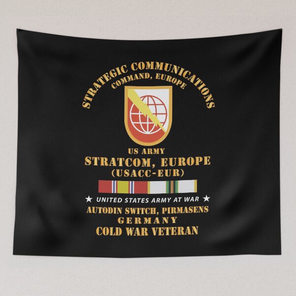 Item preview, Army - SSI, USA STRATCOM, EUR - SSI, Autodin Switch, Pirmasens, Germany w COLD SVC X 300 designed and sold by Military Insignia Products.