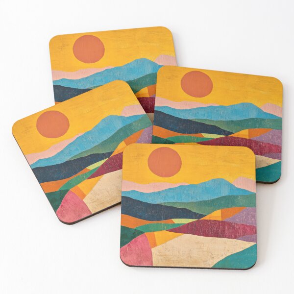Item preview, Original Paintings by Etel Adnan, Etel Adnan Color Landscape Art designed and sold by OilArtLittle.