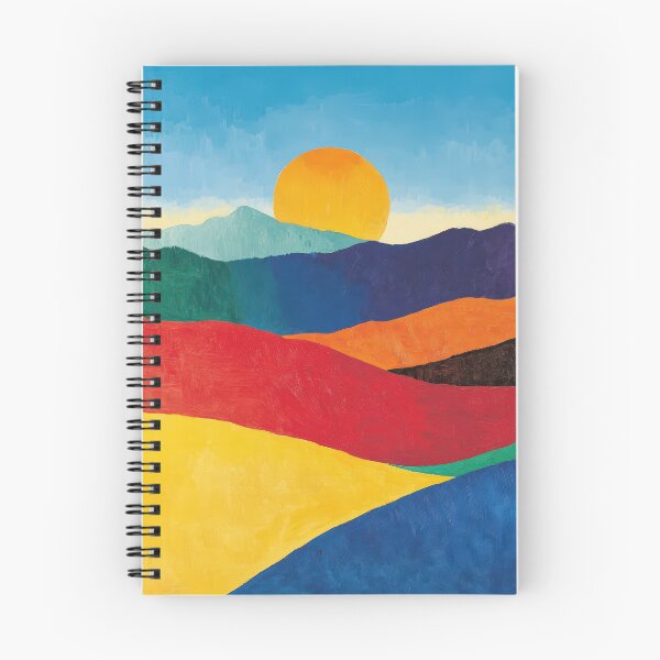 Item preview, Original Paintings by Etel Adnan, Etel Adnan Color Landscape Art designed and sold by OilArtLittle.