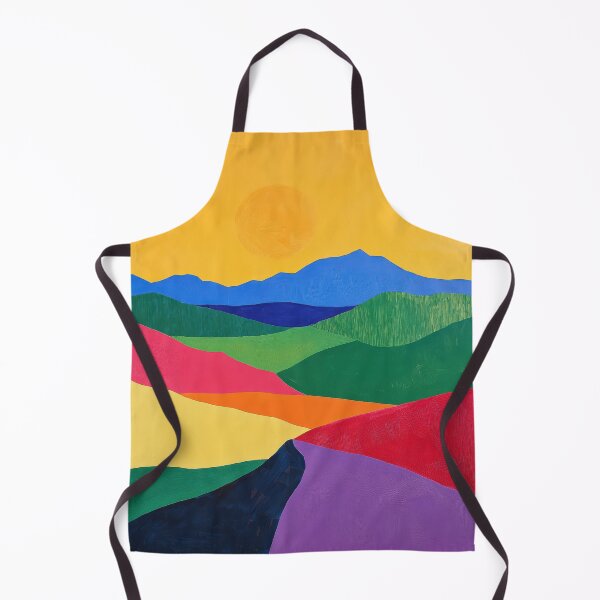 Item preview, Original Paintings by Etel Adnan, Etel Adnan Color Landscape Art designed and sold by OilArtLittle.