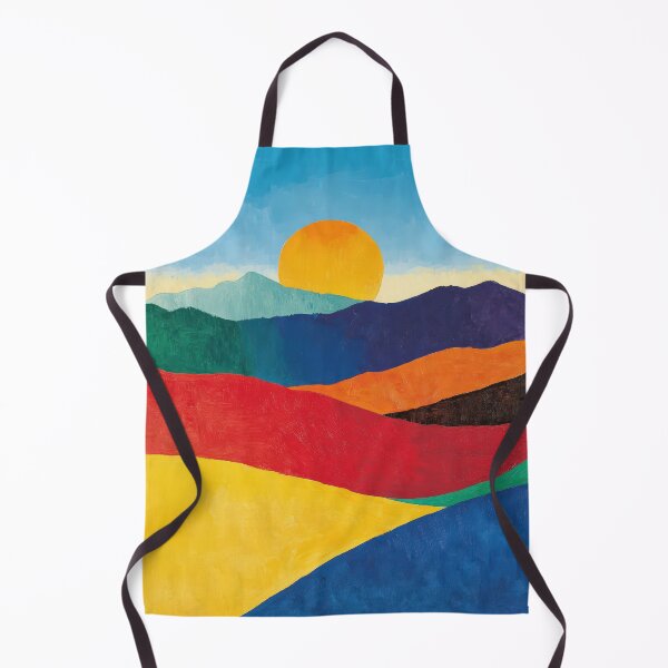 Item preview, Original Paintings by Etel Adnan, Etel Adnan Color Landscape Art designed and sold by OilArtLittle.