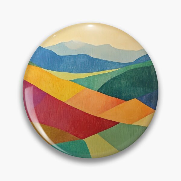 Item preview, Original Paintings by Etel Adnan, Etel Adnan Color Landscape Art designed and sold by OilArtLittle.