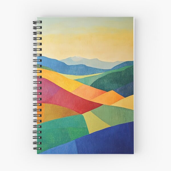Item preview, Original Paintings by Etel Adnan, Etel Adnan Color Landscape Art designed and sold by OilArtLittle.