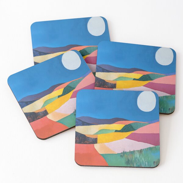 Item preview, Original Paintings by Etel Adnan, Etel Adnan Color Landscape Art designed and sold by OilArtLittle.