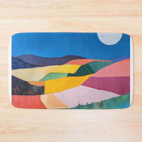 Item preview, Original Paintings by Etel Adnan, Etel Adnan Color Landscape Art designed and sold by OilArtLittle.