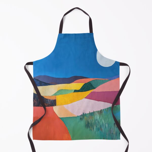 Item preview, Original Paintings by Etel Adnan, Etel Adnan Color Landscape Art designed and sold by OilArtLittle.