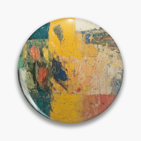 Item preview, Original Paintings by Etel Adnan, Etel Adnan Color Landscape Art designed and sold by OilArtLittle.
