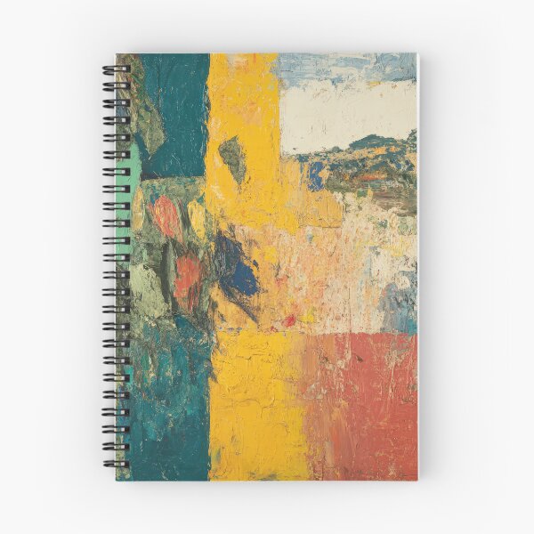 Item preview, Original Paintings by Etel Adnan, Etel Adnan Color Landscape Art designed and sold by OilArtLittle.